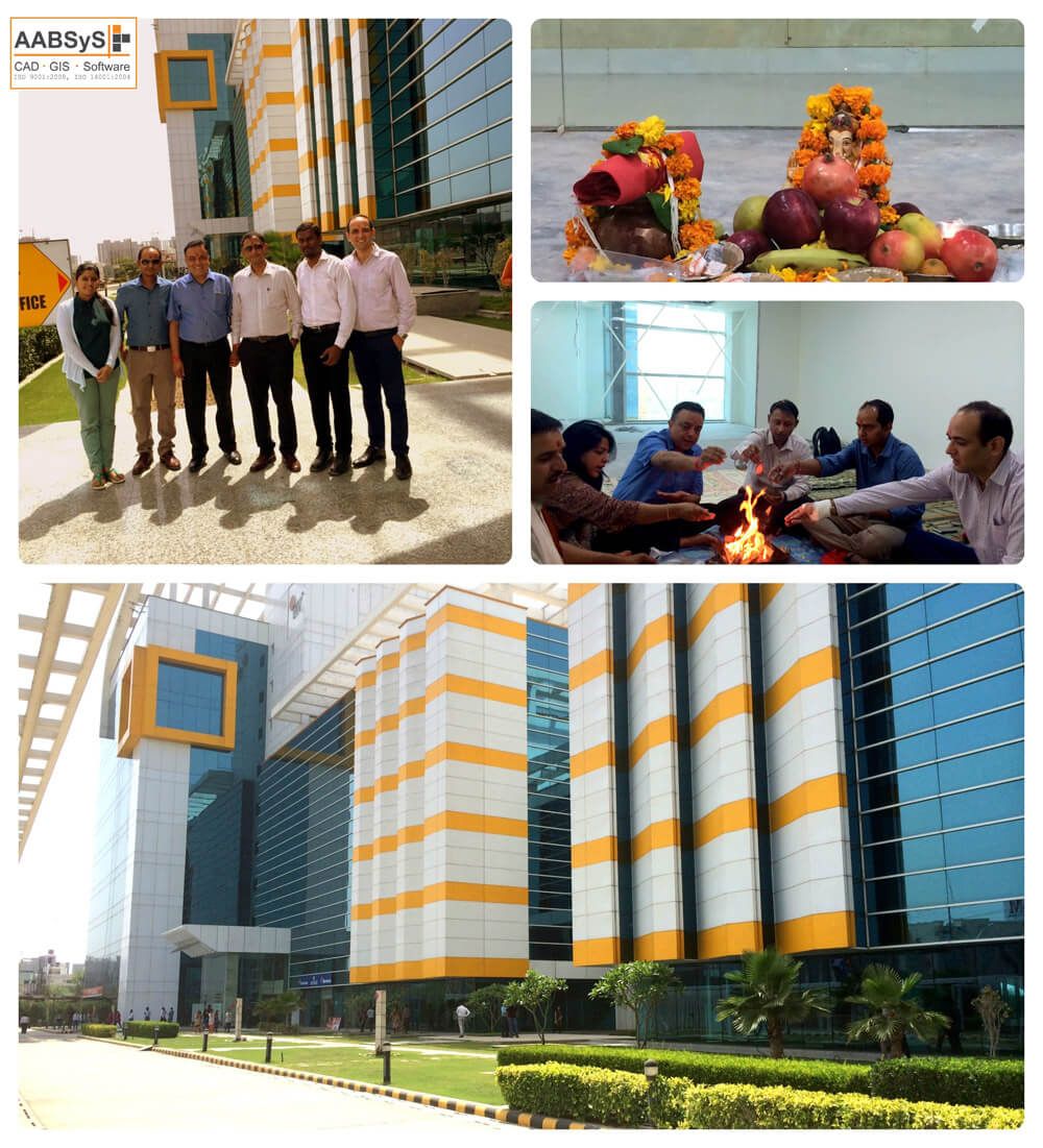 The Directors and Global Sales Team at the new office, Noida